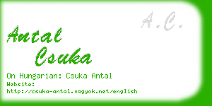 antal csuka business card